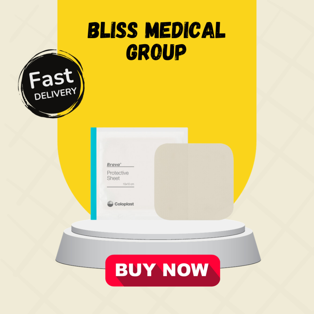(Ref 3210)COLOPLAST BRAVA PROTECTIVE SHEET 10CM X 10CM 10s(1 BOX