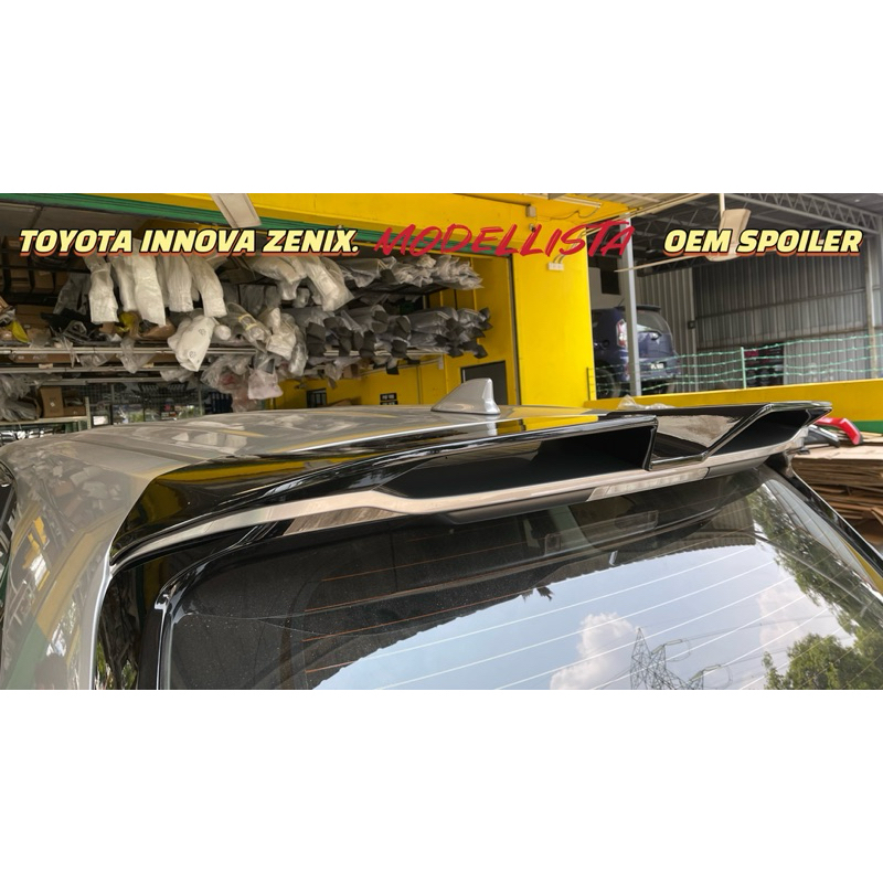 TOYOTA INNOVA ZENIX 2023 MODELLISTA OEM SPOILER WITH PAINT GLOSSY BLACK ...