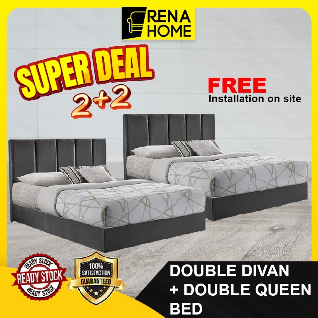 Rena Home Best Saver Double Divan Set With 6'' Matress Queen Size Tilam