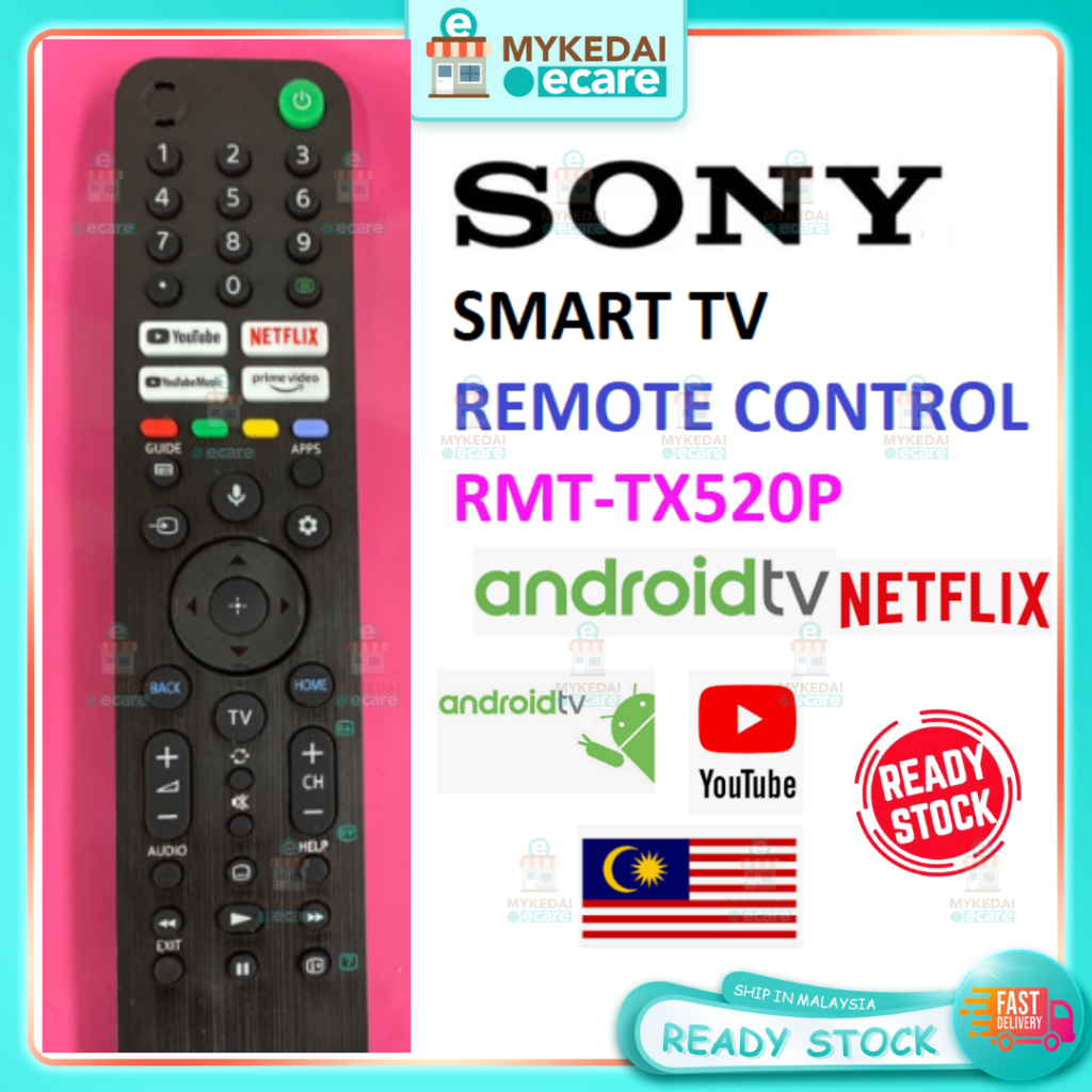 Sony remote control Sony Bravia Android TV 4K UHD Bluetooth Remote RMF