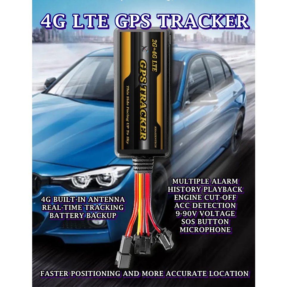 4G LTE GPS TRACKER SUPPORT CUT-OFF - SOS - MIC | Shopee Malaysia