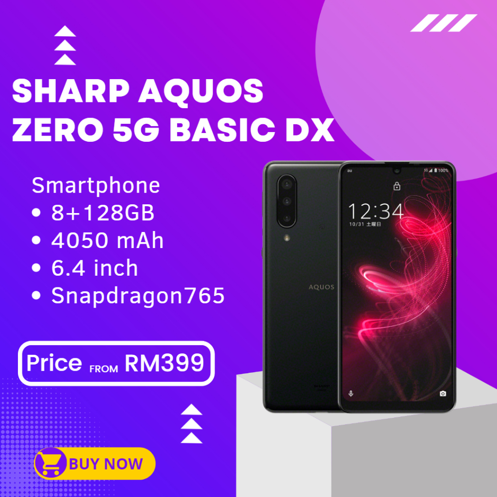Sharp Aquos Zero 5G basic DX (8+128GB) Original Second Shopee Malaysia