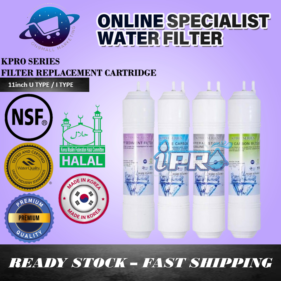 K PRO Alkaline Filter ( Korea ) 4 pcs 11" Replacement Water Filter