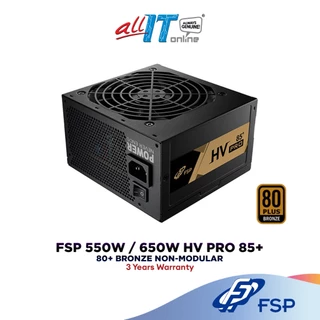 FSP HV PRO 85 PLUS (550W/650W) 80 PLUS Bronze Power Supply | PSU
