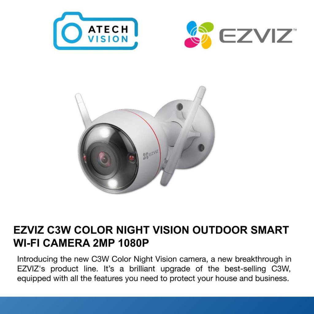EZVIZ C3W COLOR NIGHT VISION OUTDOOR SMART WIFI CAMERA 2MP 1080P