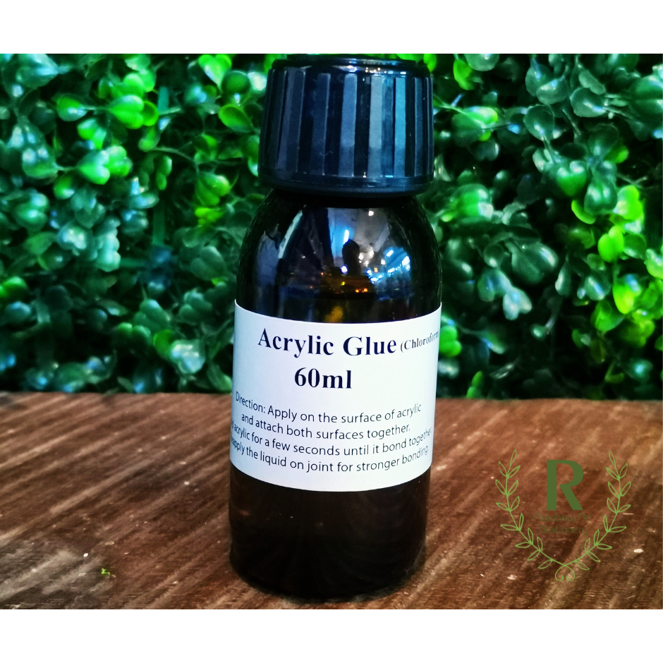 Acrylic Glue / Chloroform glue for acrylic ( chloroform ) 60ml Shopee