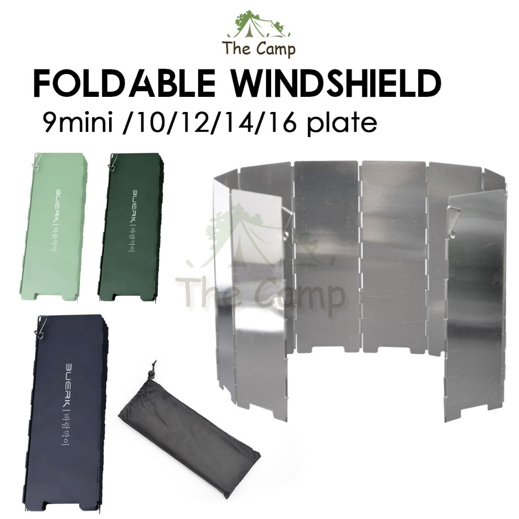 Camping Outdoor 9 10 12 14 16 Plates Windshield Foldable Stove ...
