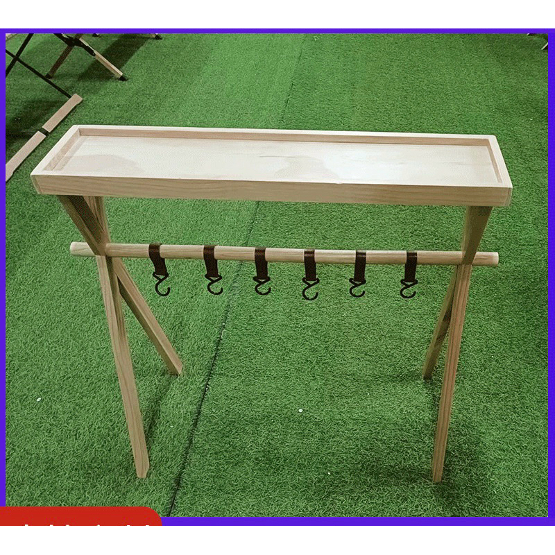 🔥READY STOCK🔥 ALIOD Outdoor Camping Wood Lamp Rack Shelf Stand folding ...