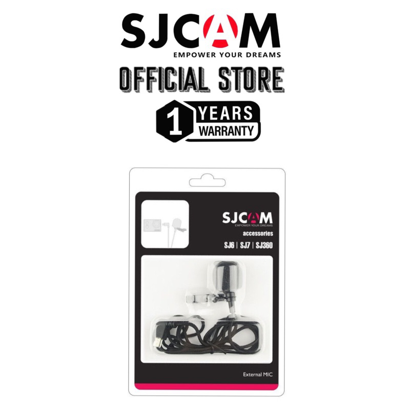 SJCAM SJ6 SJ7 external microphone original (1 years warranty) | Shopee ...