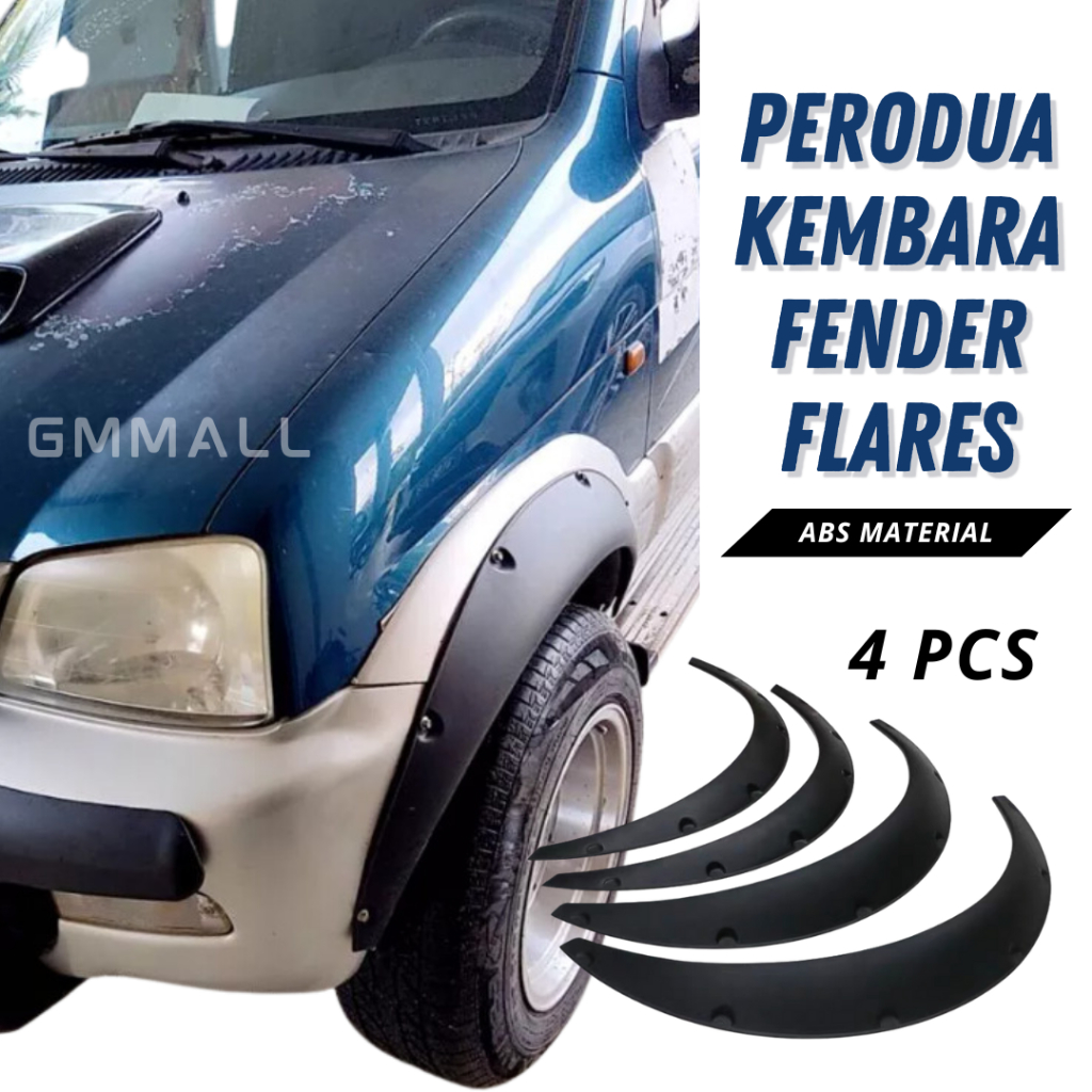 PERODUA KEMBARA WHEEL ARCHES Tyre Fender Flares Wheel Tire Arch Arches ...