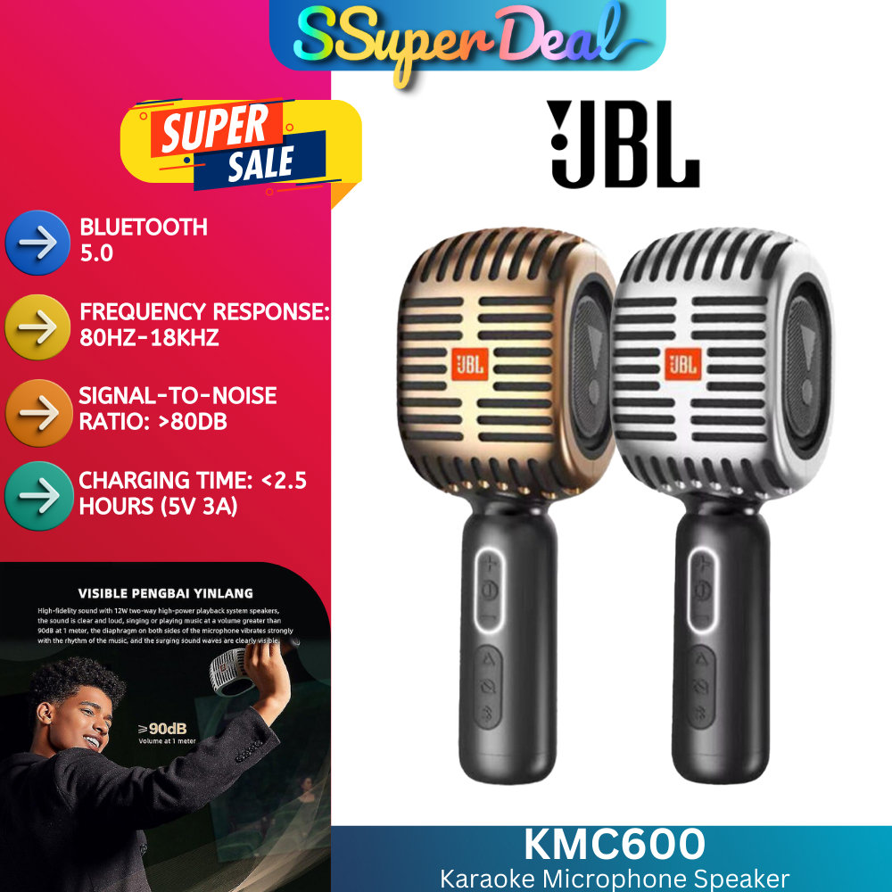 Jbl bluetooth karaoke discount microphone