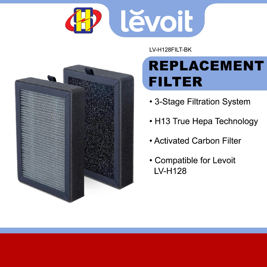 Levoit Air Purifier Replacement Filter (For LV-H128) 3-in-1 Pre-Filter  Replacement Filter LV-H128FILT-BK