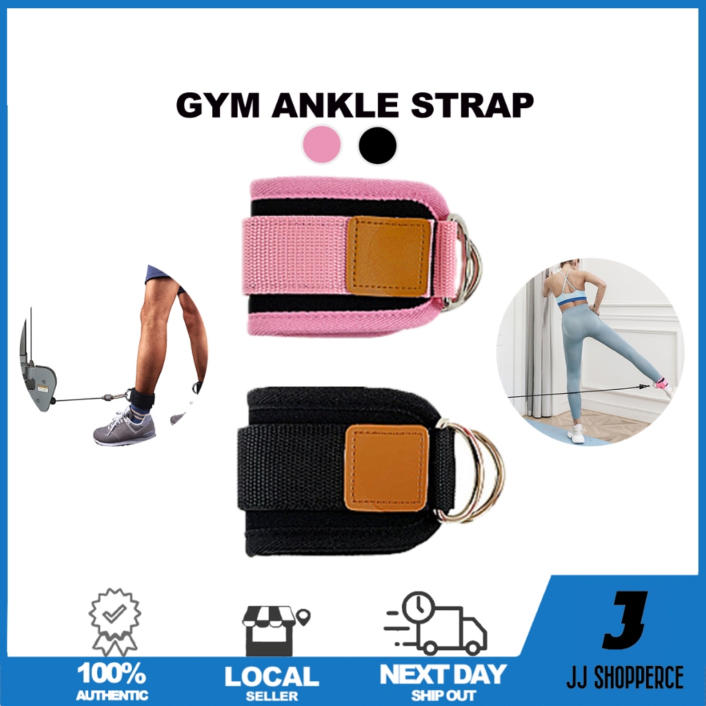 [MY] 1pcs Fitness Ankle Straps Padded Double Dring/ Leg Training Ankle