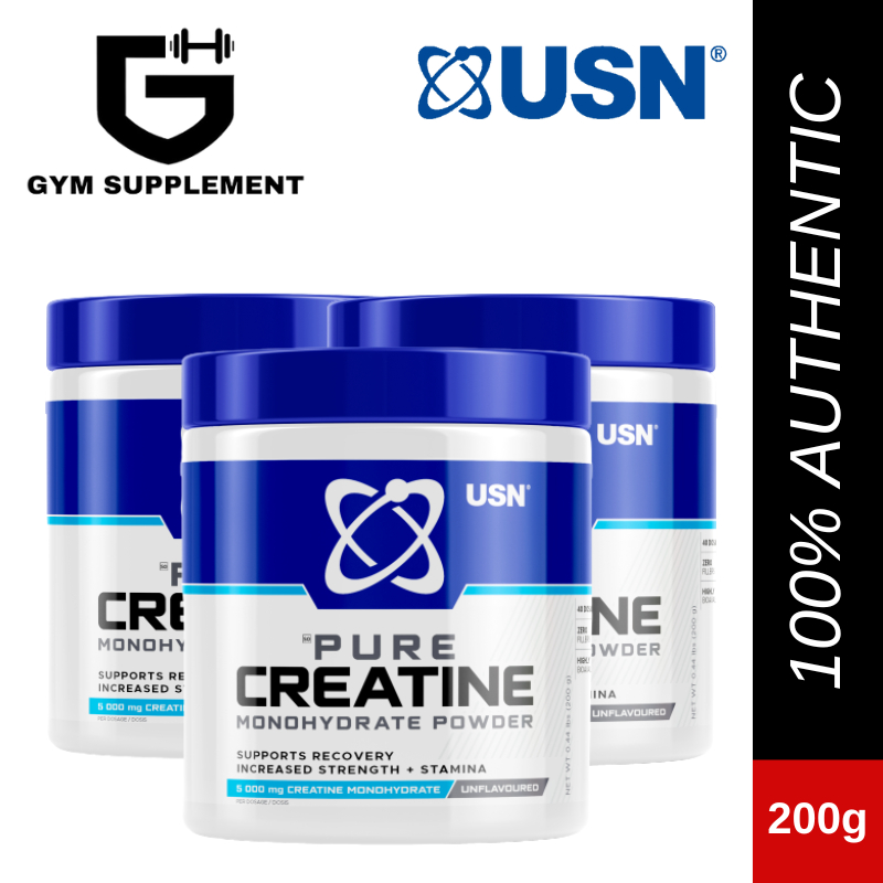 USN Pure Creatine Monohydrate Powder -Unflavour (200G) | Shopee Malaysia