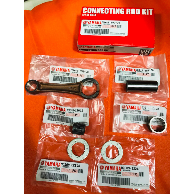 YAMAHA 💯 ORIGINAL RXZ CONNECTING ROD KIT SET ROD PIN ROD BEARING ROD ...