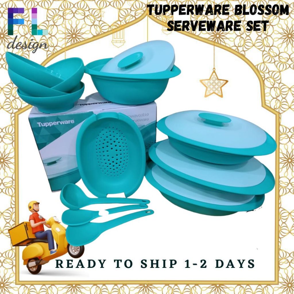 Blossom Serveware Set Tupperware Bekas Hidang Makanan Bekas