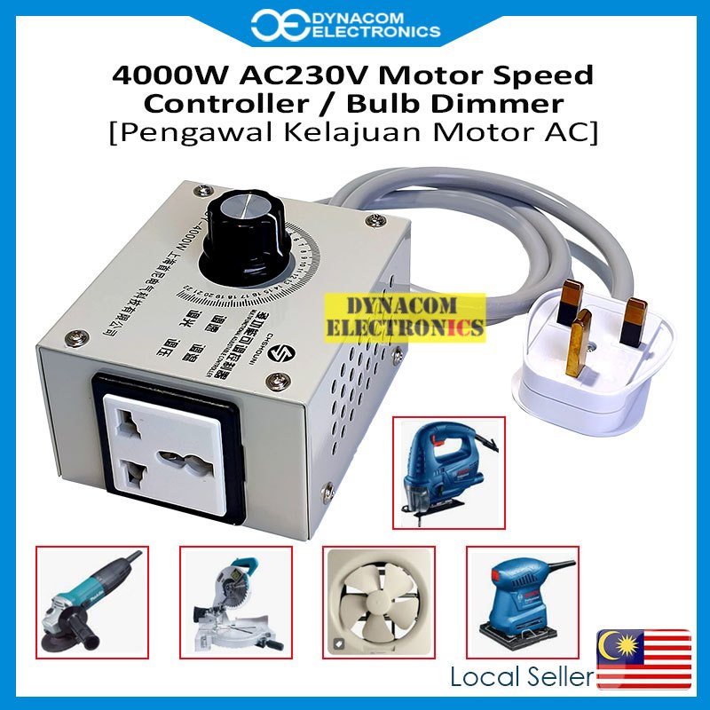 AC Motor Speed Controller, AC230V 4000W Motor Speed Controller, LED