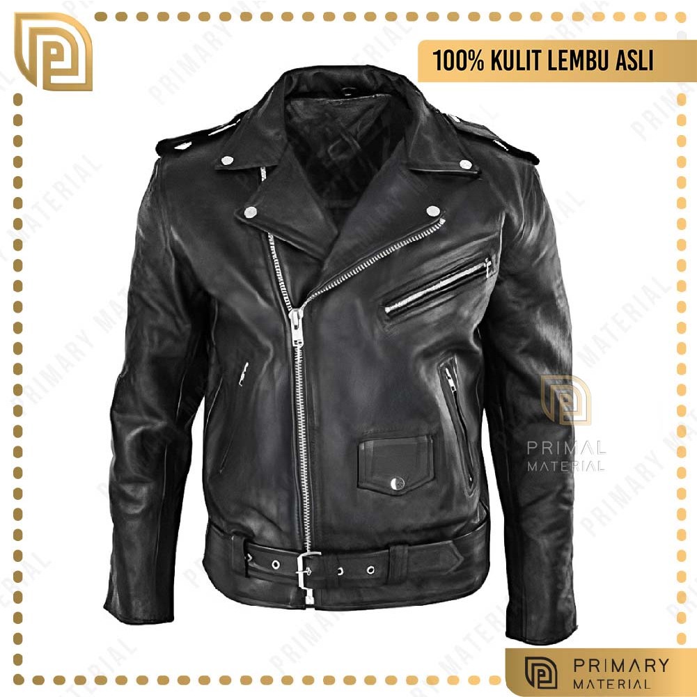 Genuine Leather Jacket KD Street Leather Jacket Motorcycle Jaket
