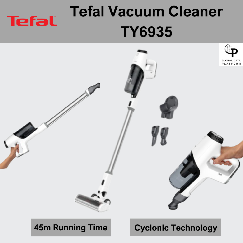 Tefal Cordless XPert 3.60 Vacuum Cleaner TY6935 with 3in1 Cleaning