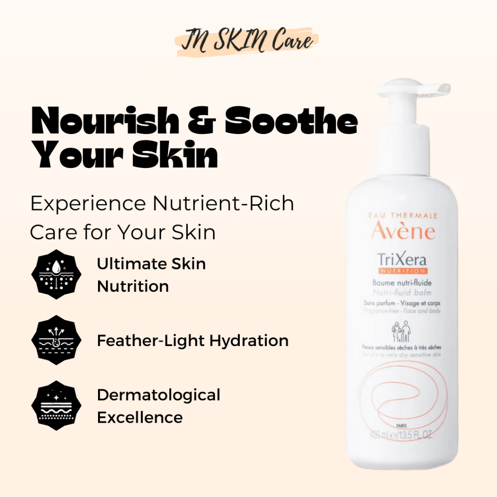 AVENE Body Lotion 400ml TriXera Nutrition NutriFluid Balm Shopee