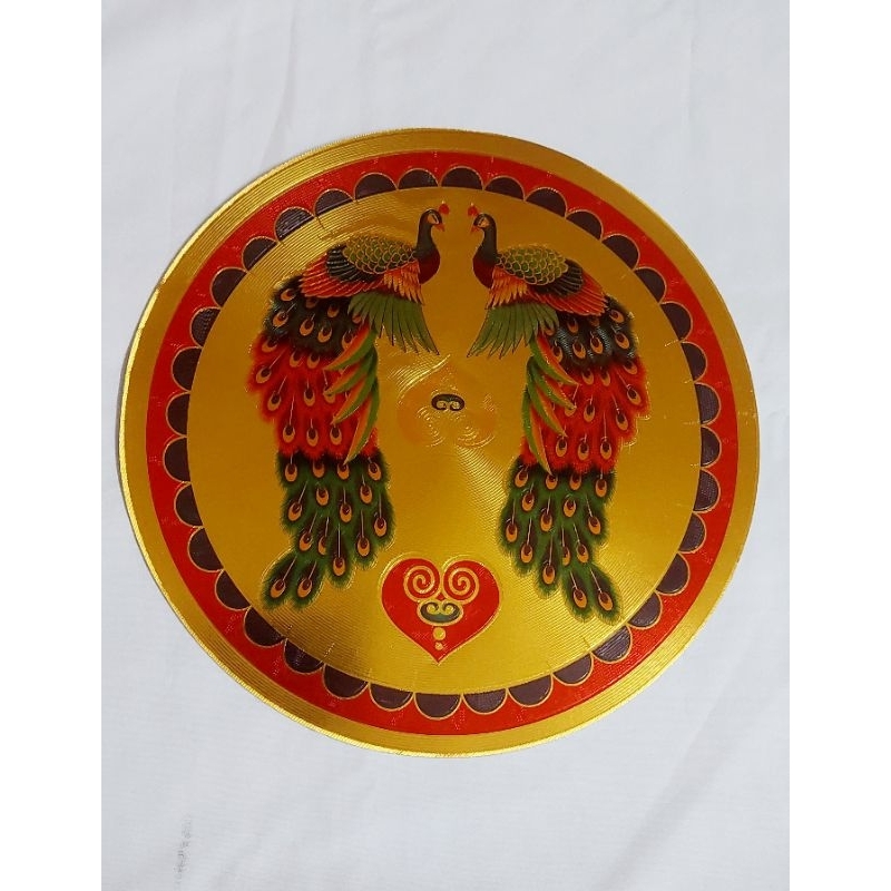 Rangoli Sticker Kolam Sticker Gold Kolam 3D 10 inch | Shopee Malaysia
