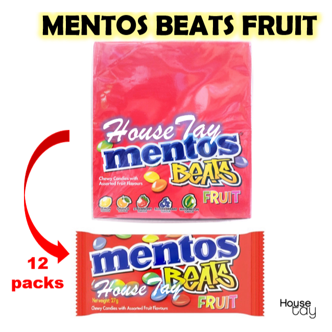 Mentos Beats Fruit Chewy Candy 12 sachets | Shopee Malaysia