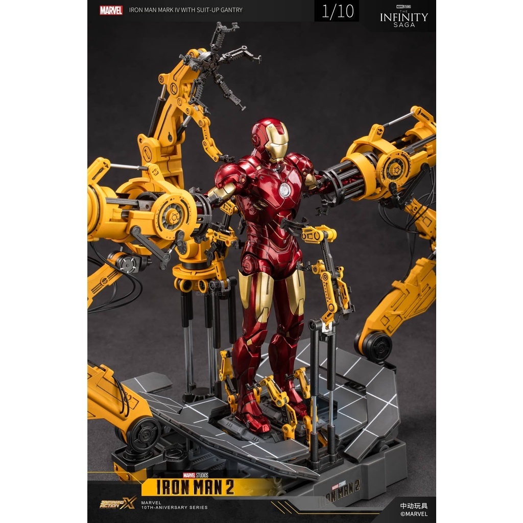 ZD Toys - Iron Man MK IV with Suit-Up Gantry Action Figure Set | Shopee ...