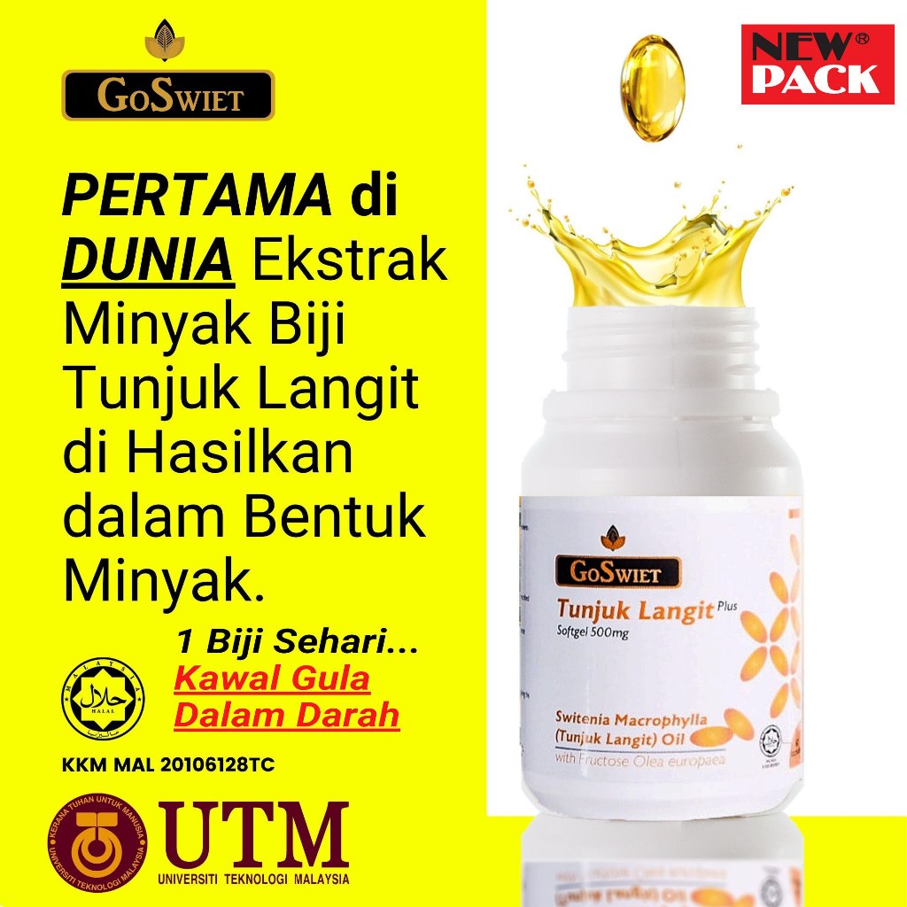 [ready Stok] Ubat Kencing Manis Goswiet Tunjuk Langit Plus Goswiet