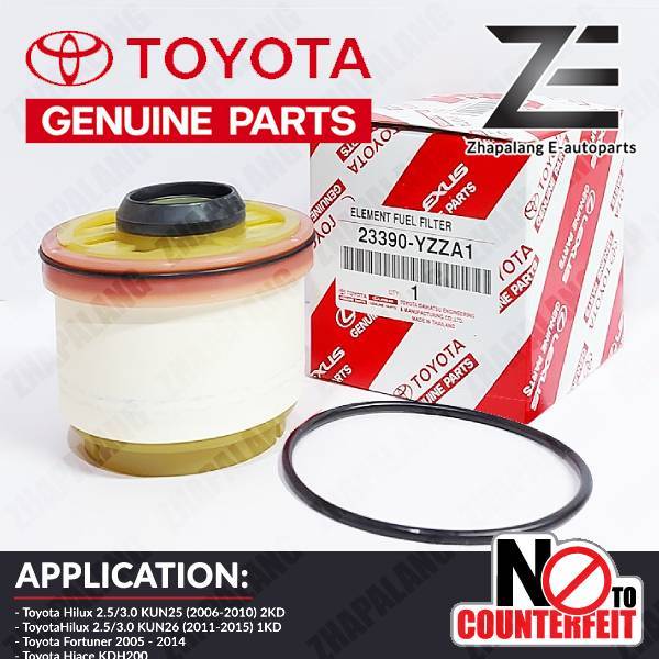 Original Toyota Diesel Fuel Filter Hilux KUN25 KUN26 Fortuner Hiace