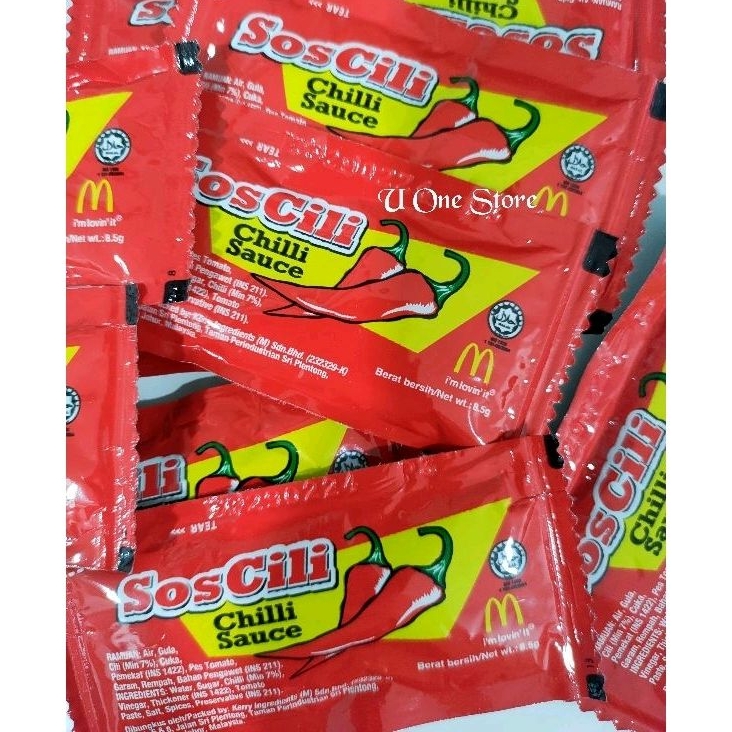 Chili Sauce Sachet McDonald's Mcd Mekdi Shopee Malaysia