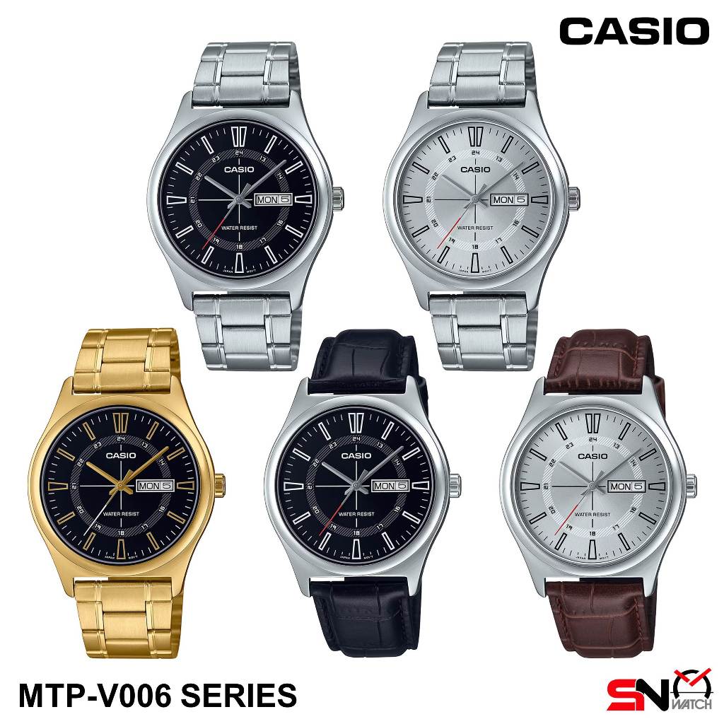 Casio MTP-V006D MTP-V006G MTP-V006L New Color Series Day And Date ...