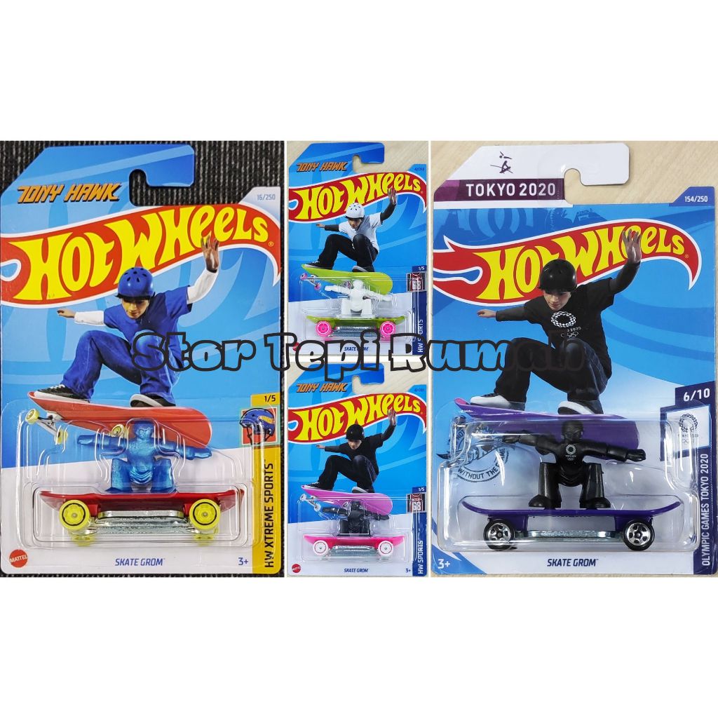 Hot Wheels Skate Grom [Skateboard 🛹 Punk Xtreme Sports Olympic Games