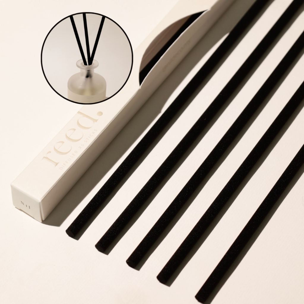 NILDECO Reed Diffuser Sticks – Black colour (25cm x 5 pcs) *unscented ...