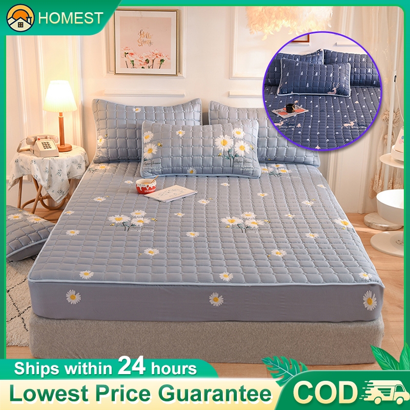 Waterproof Mattress Protector Singe Queen King Elastic Fitted Bedsheet