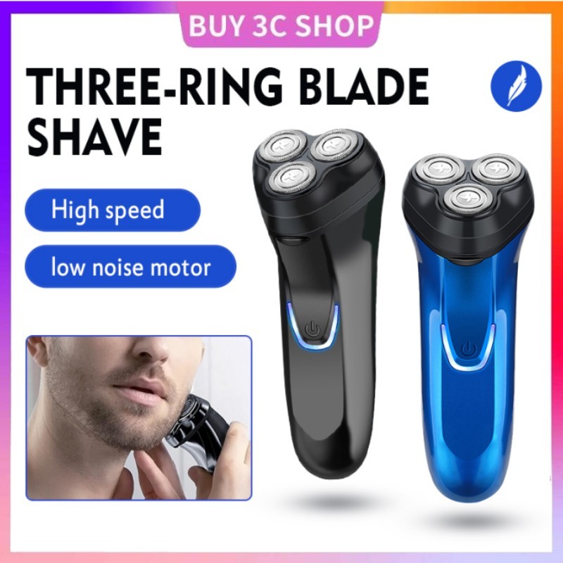 Smart Electric Shaver Three-head Floating Razor USB Rechargeable ...