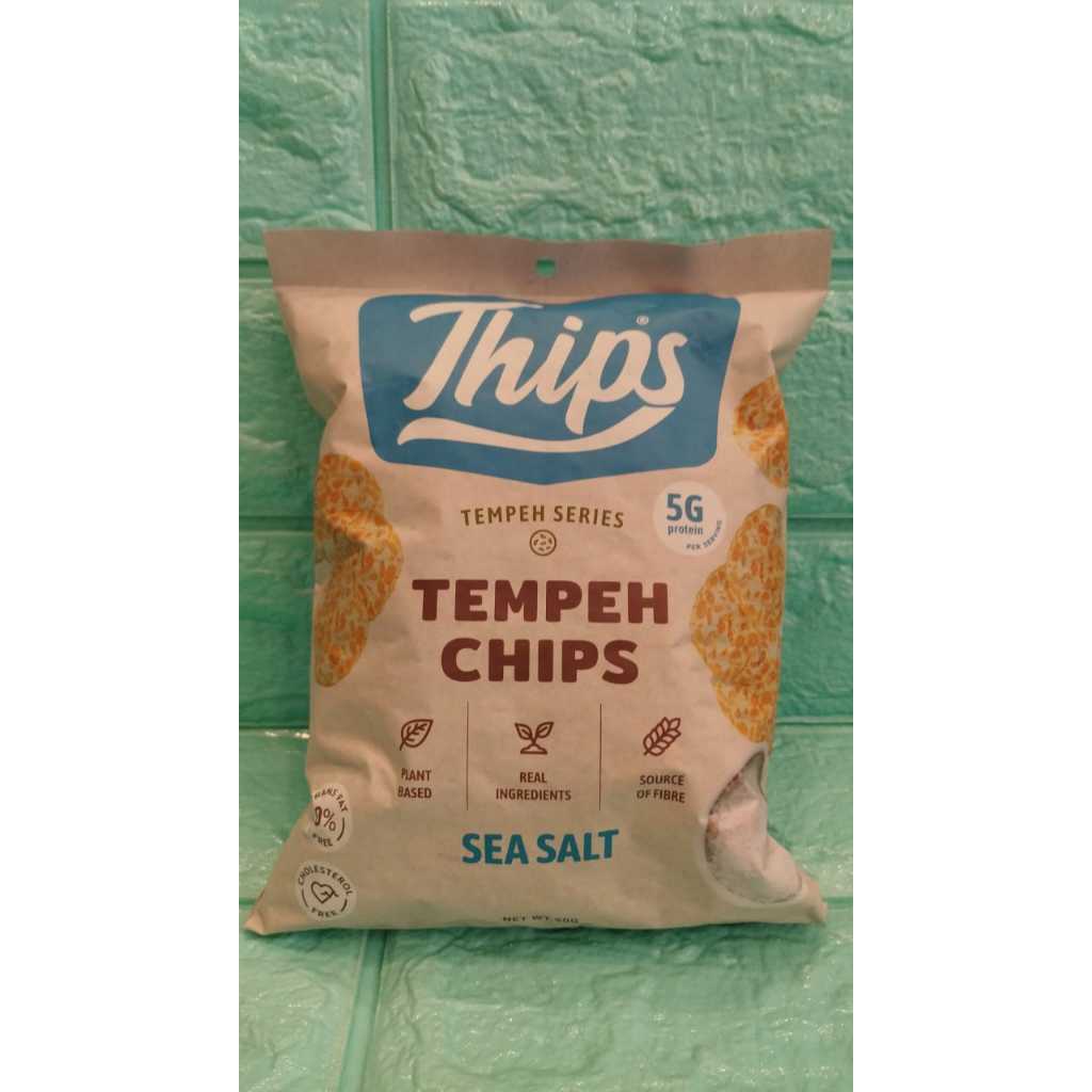 Thips Sea Salt Tempeh Chips (50g) Shopee Malaysia