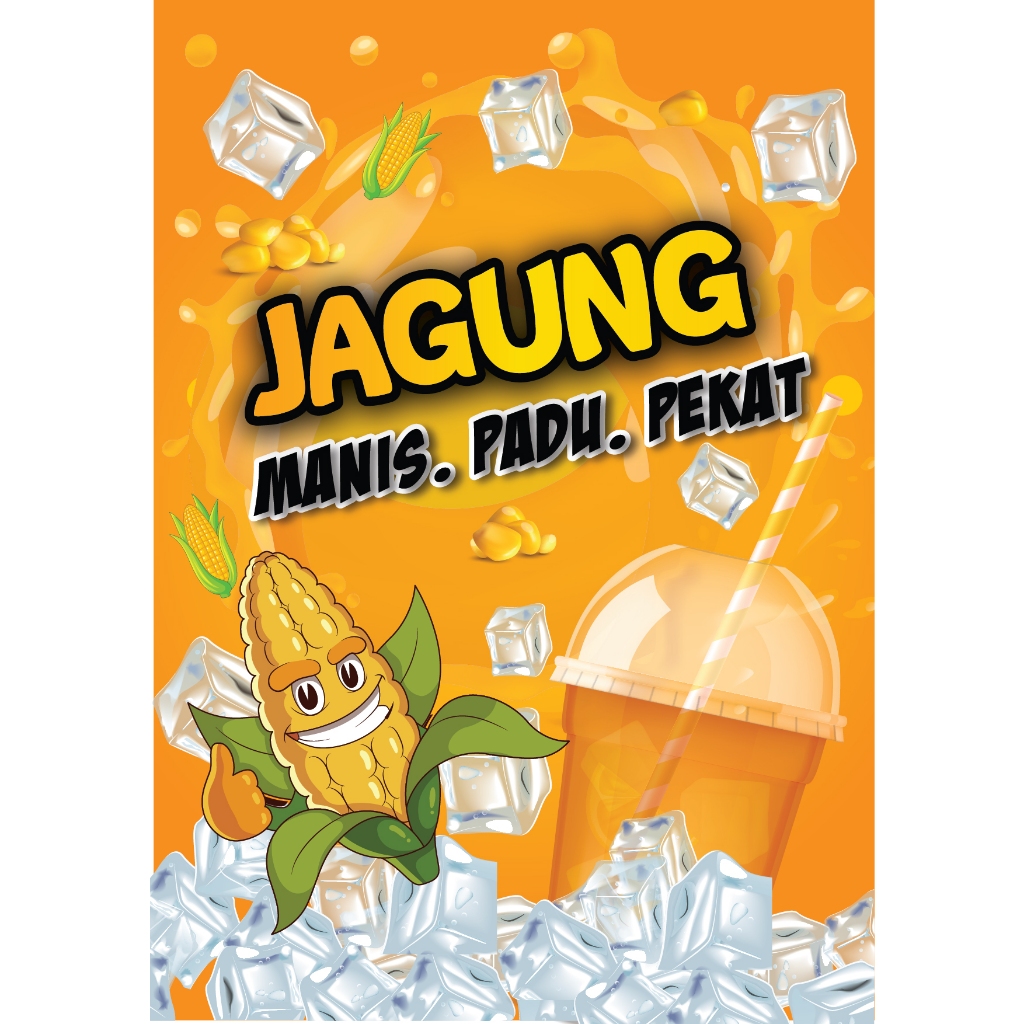 A4 Sticker Air Balang, A4 Size, Sticker Kalis Air, Sticker Produk