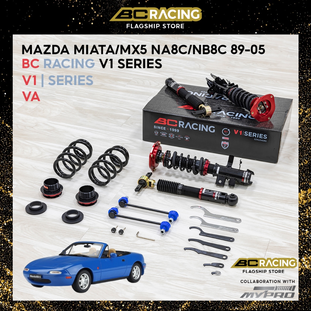 BC Racing V1 Series High Low Soft Hard Adjustable Absorber for Mazda ...
