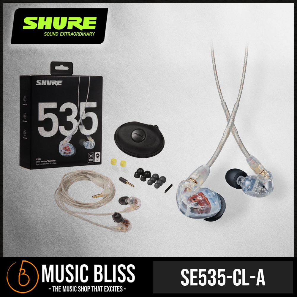 Shure SE535 Sound Isolating Earphones - Clear (SE-535 / SE 535