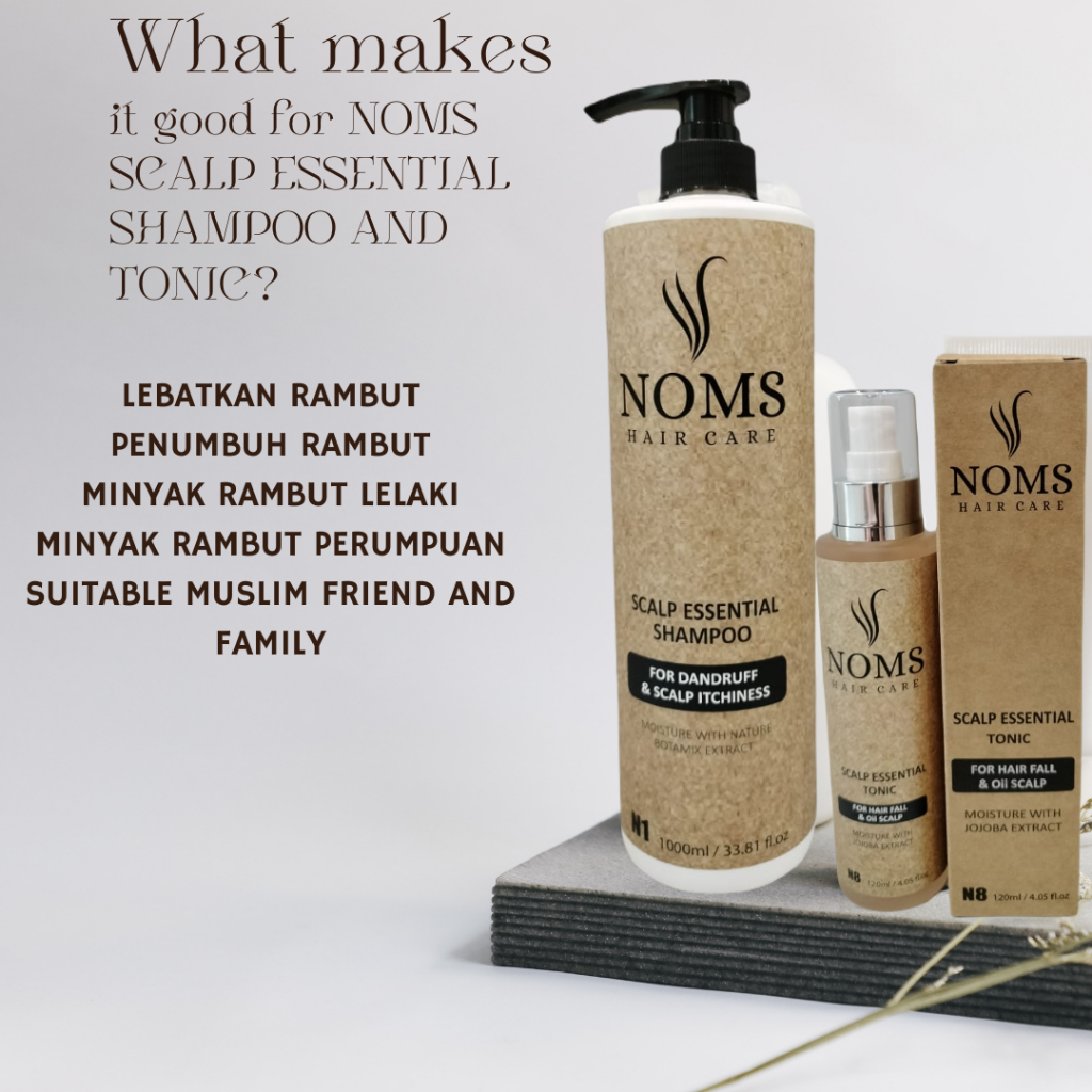 Noms Scalp Shampoo Kelemumur 1000ml +Noms Scalp Tonic 120ml{Combo Set ...