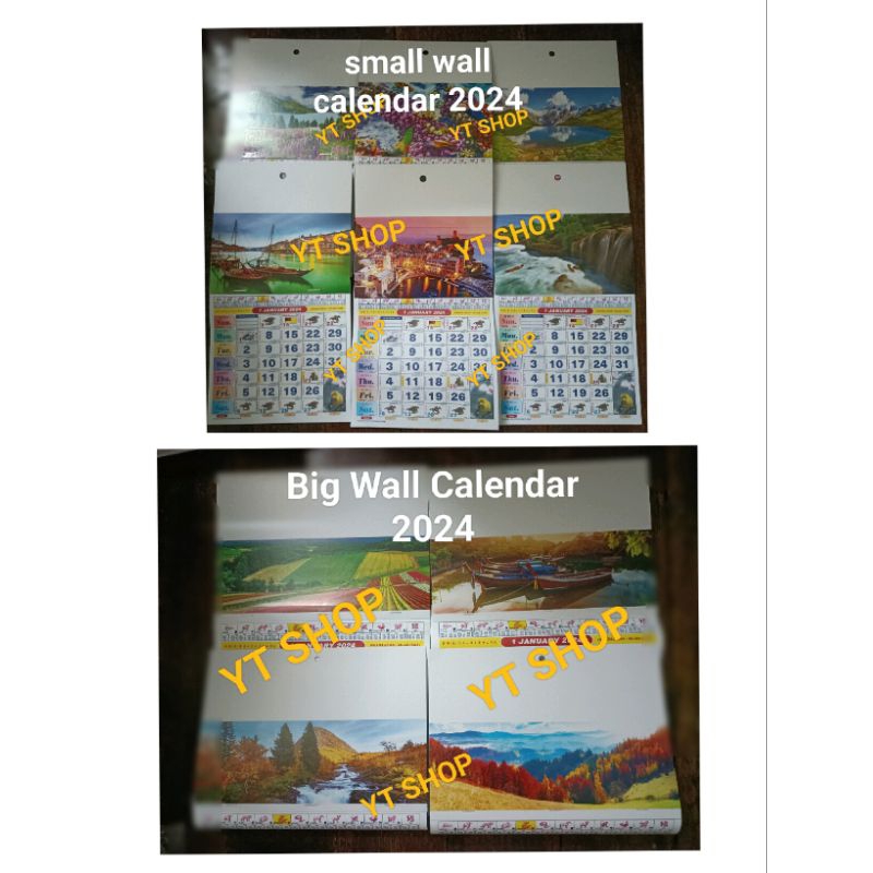 (Ready Stock) Calendar Horse 2024 Kalendar Kuda 2024 跑马日历2024 Senerai