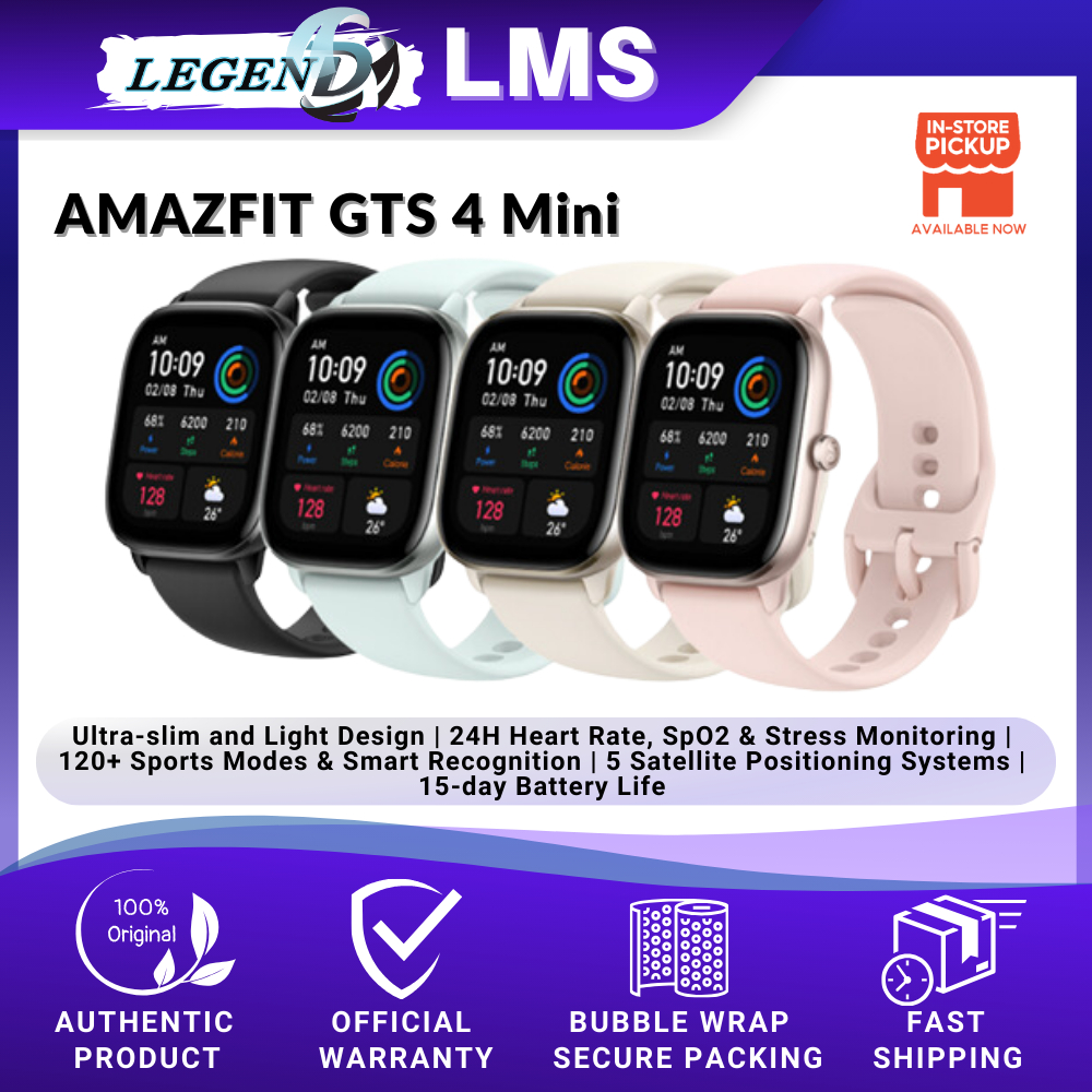 Amazfit GTS 4 Mini Fitness Smartwatch Malaysia