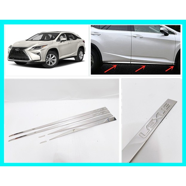 Lexus RX200T / RX350 / RX450H 2016 -2019 Body Side Door Molding Trim ...