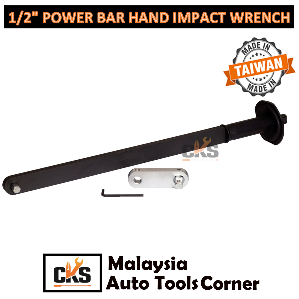1/2" Power Bar Hand Impact Wrench Pulley Remover Tool Pembuka Pulley Striking Tool Set