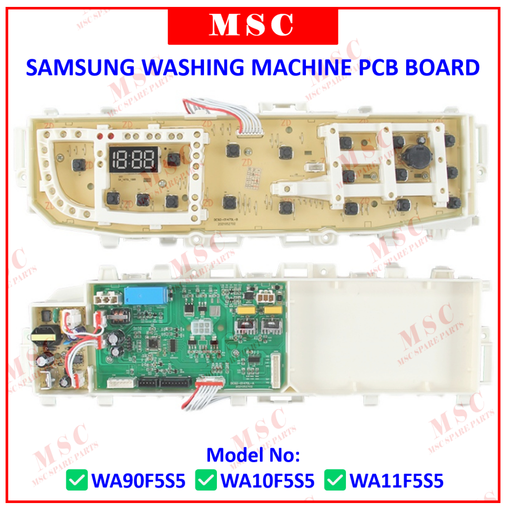 WA90F5S5 WA10F5S5 WA11F5S5 SAMSUNG WASHING MACHINE PCB BOARD DC92 ...