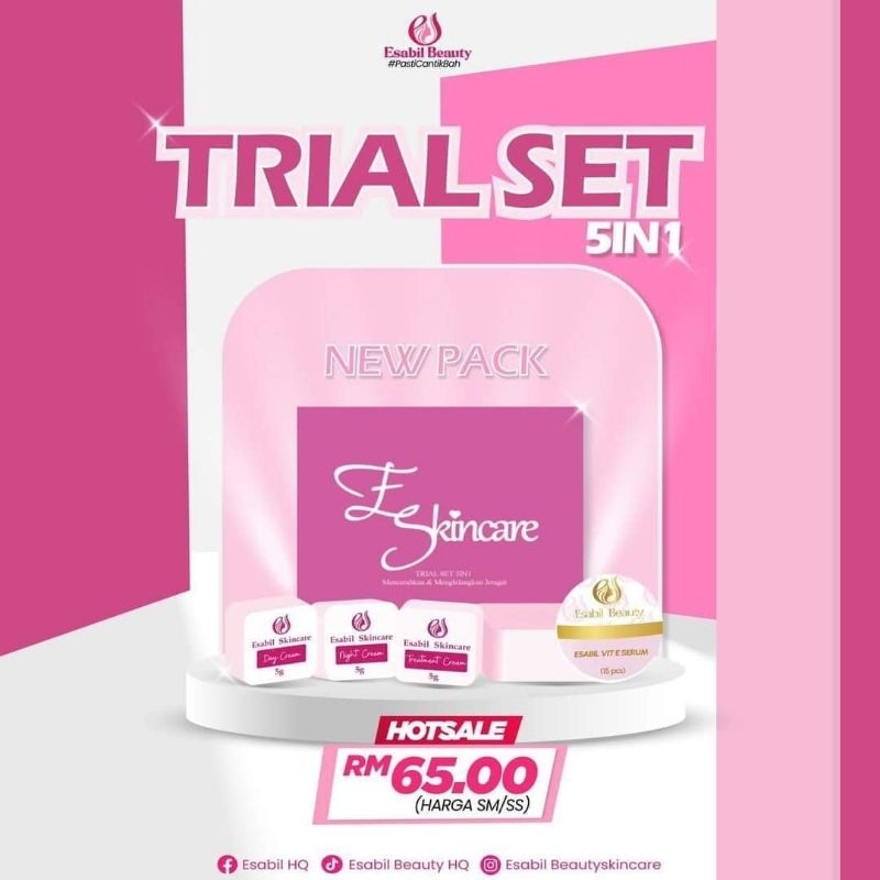 Esabil skincare set trial | Shopee Malaysia
