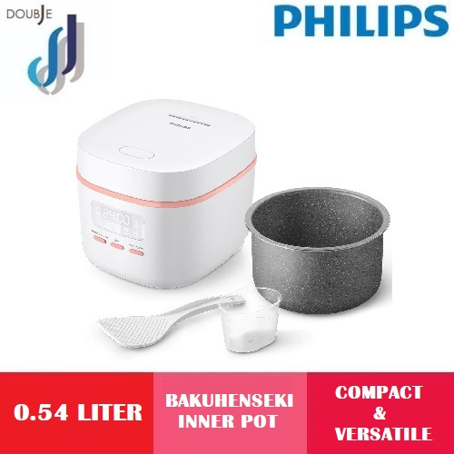 PHILIPS 0.54L Mini Rice Cooker 3000 Series (HD3064/62 HD3064) Shopee Malaysia