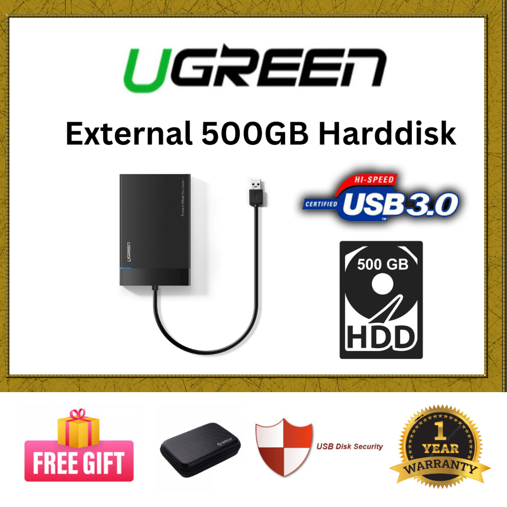 Seagate / Toshiba / Western Digital 500GB External Hard disk USB 3.0