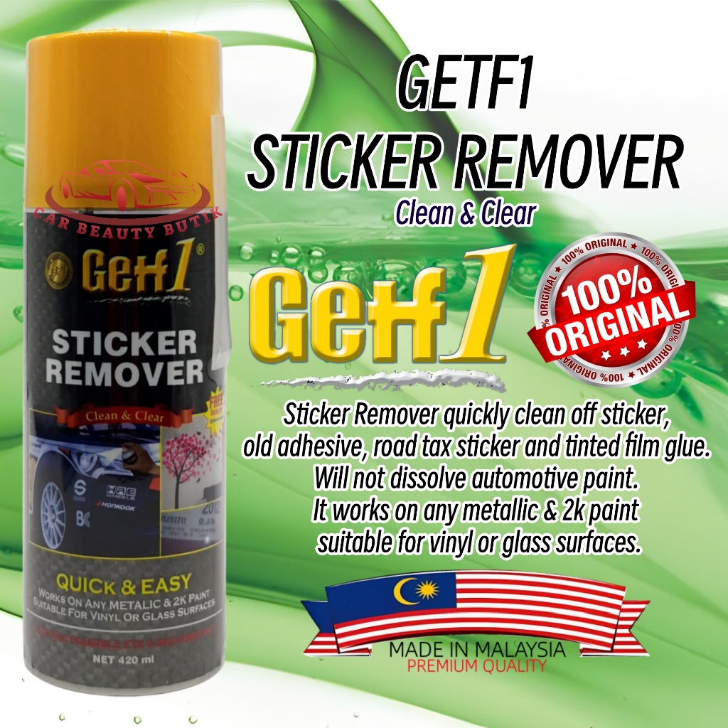 GETF 1 Sticker Remover 420ml Shopee Malaysia