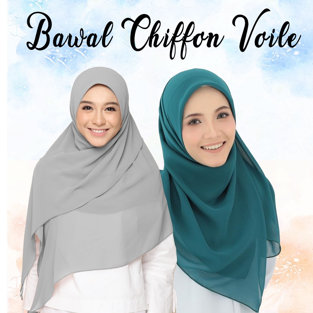 TOP SELL‼️ Bawal Chiffon Voile Premium Gred A by RUBABA Shopee Malaysia